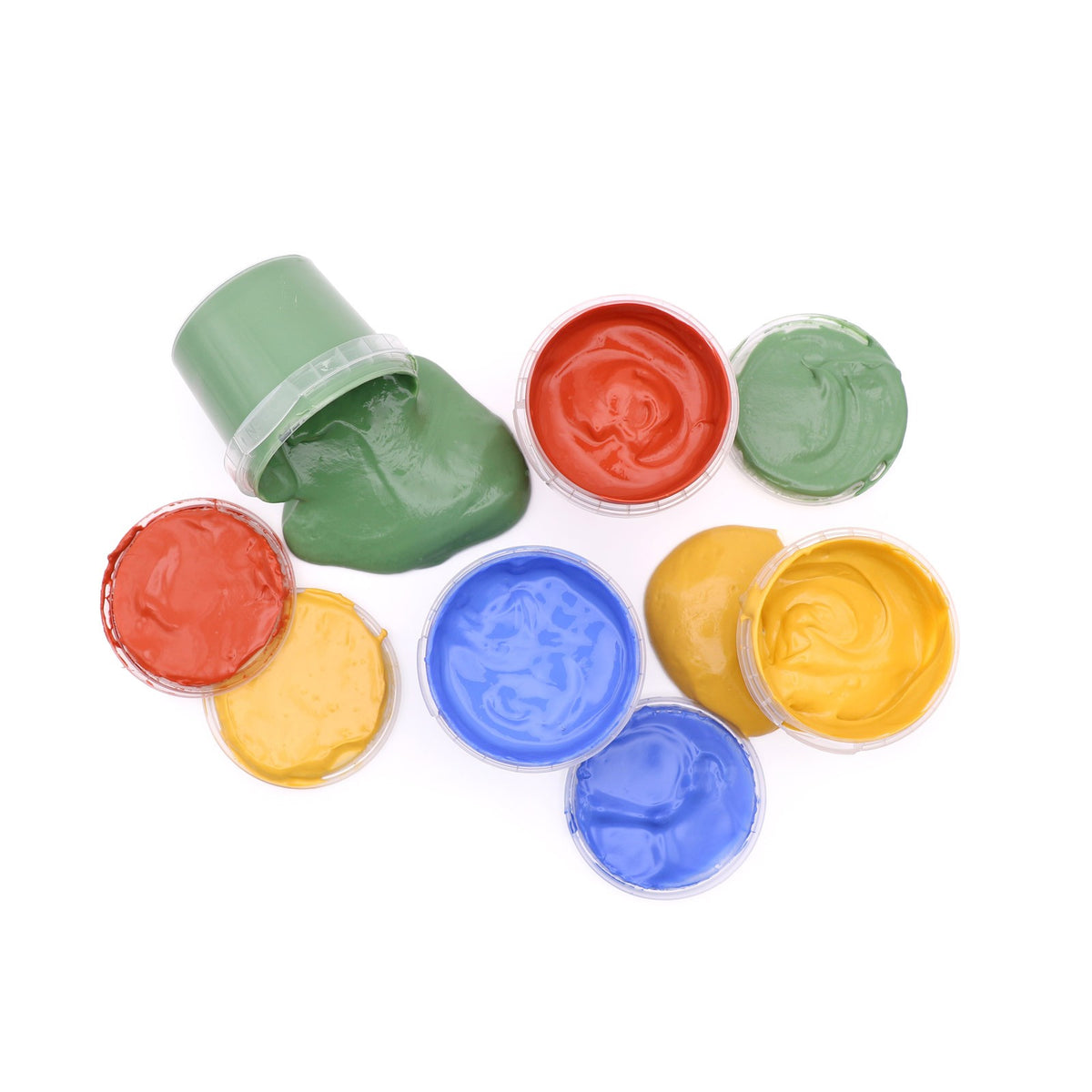 Vingerverf biologisch 4 x 120 g – blauw, geel, rood en groen – afbeelding 6
