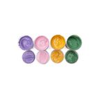 Vingerverf biologisch 4 x 120 g – geel, groen, roze en paars – afbeelding 4