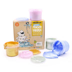 Vingerverf met glitter biologisch 4 x 90 g
