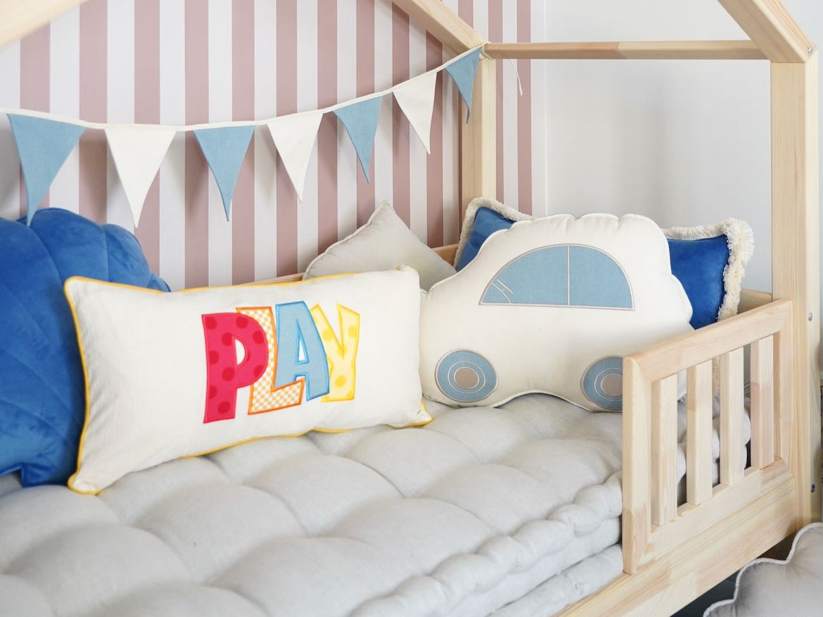 Vlaggenslinger kinderkamer jeansblauw – afbeelding 10