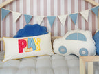 Vlaggenslinger kinderkamer jeansblauw – afbeelding 8