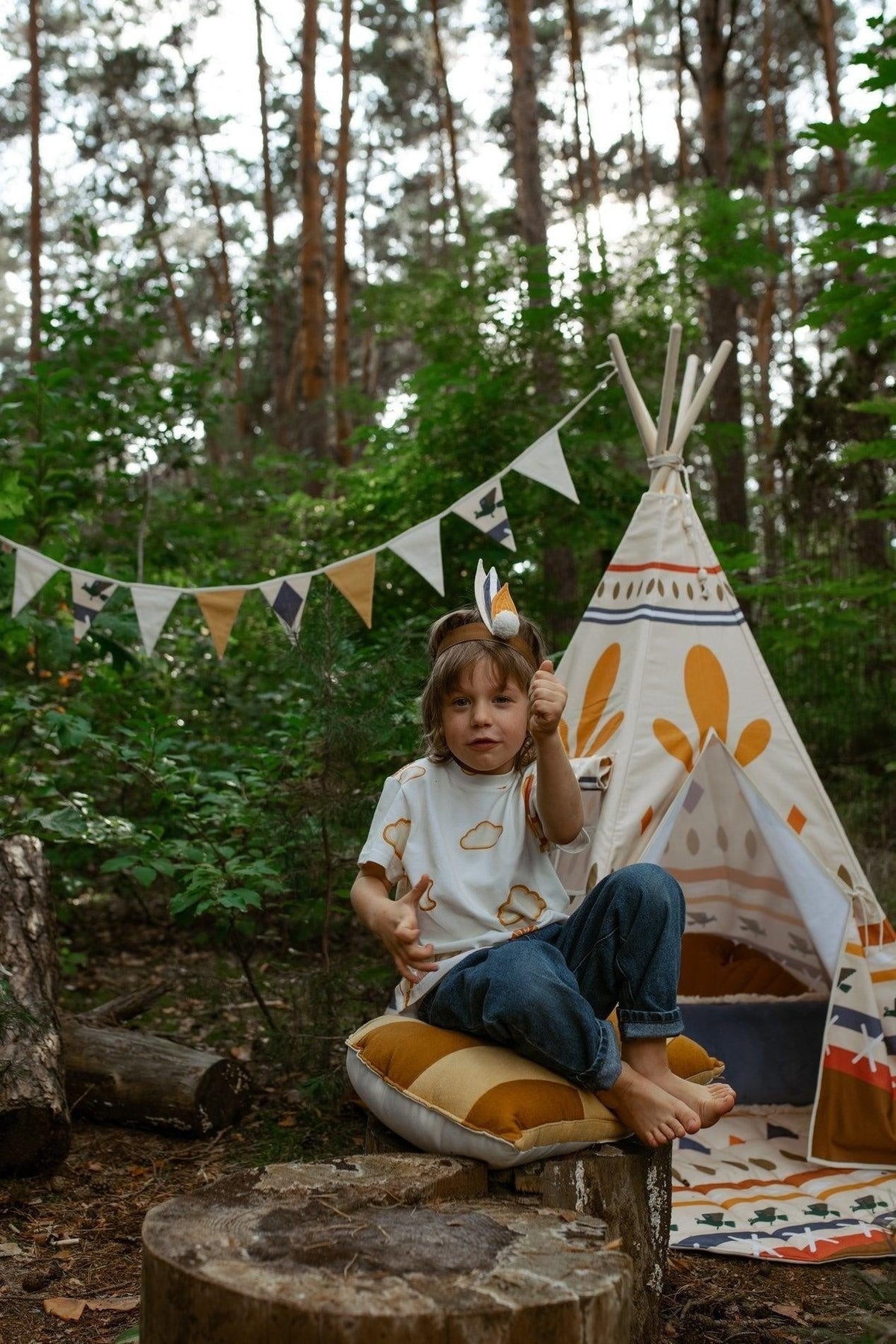 Vlaggenslinger kinderkamer native vibe – afbeelding 2