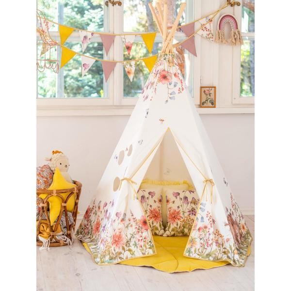 Vlaggenslinger kinderkamer wilde bloemen – afbeelding 3