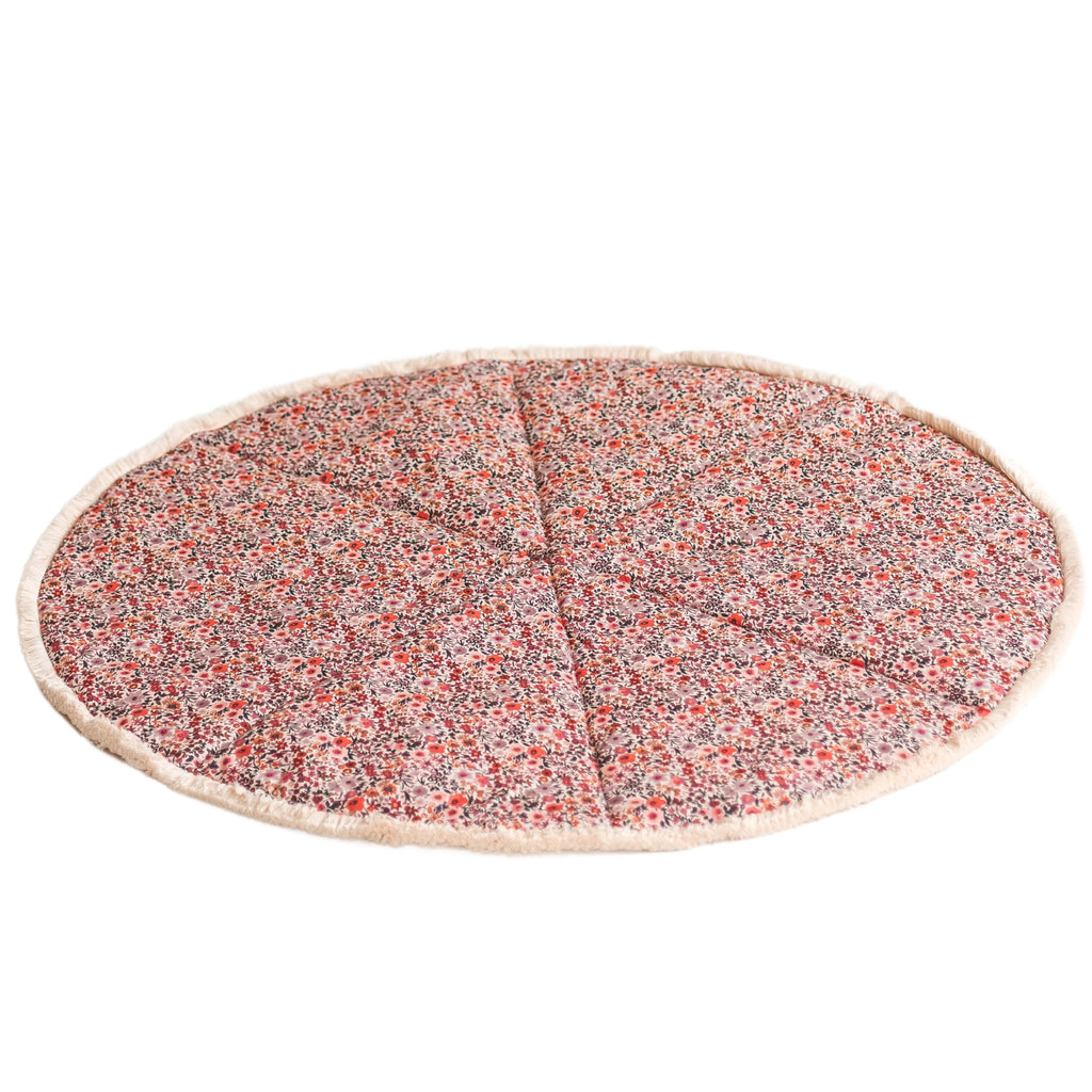 Speelkleed Rond met Franjes Roze