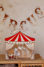 Wanddecoratie kinderkamer – houten circustheater – afbeelding 3