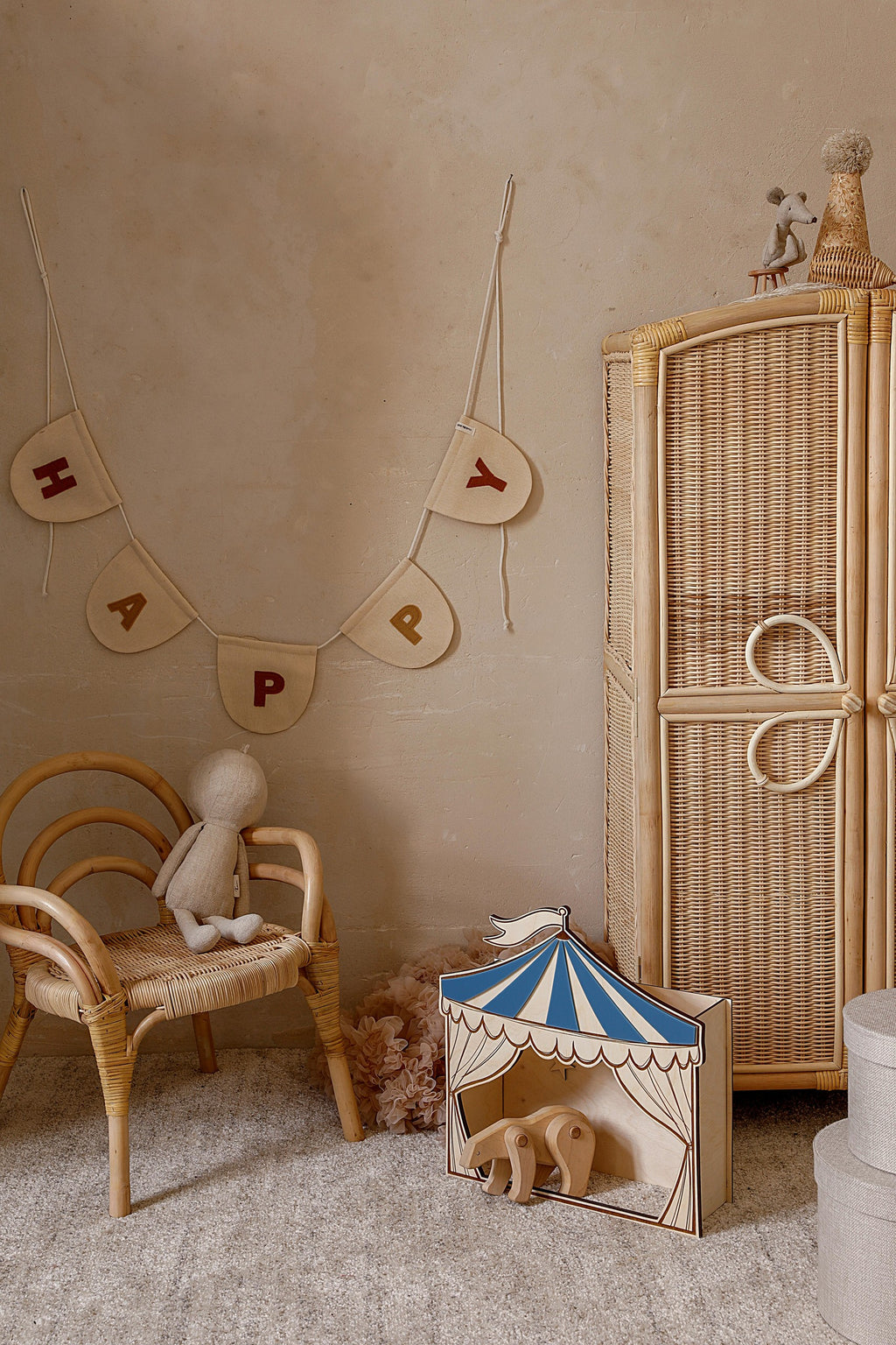 Wanddecoratie kinderkamer – houten circustheater – afbeelding 7