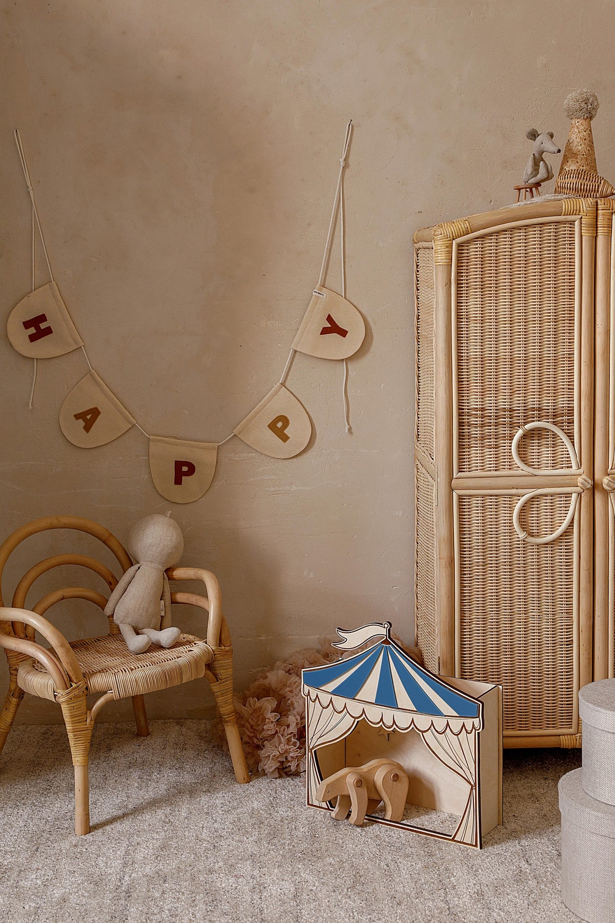 Wanddecoratie kinderkamer – houten circustheater – afbeelding 7