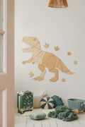 Wanddecoratie kinderkamer – houten dinosaurus T-rex
