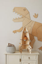 Wanddecoratie kinderkamer – houten dinosaurus T-rex – afbeelding 5