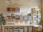 Wanddecoratie kinderkamer – houten dinosaurus triceratops – afbeelding 4