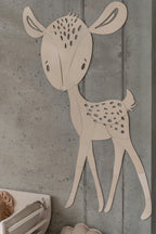 Wanddecoratie kinderkamer – houten hert bosdieren – afbeelding 4