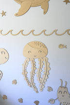 Wanddecoratie kinderkamer – houten kwal – afbeelding 2