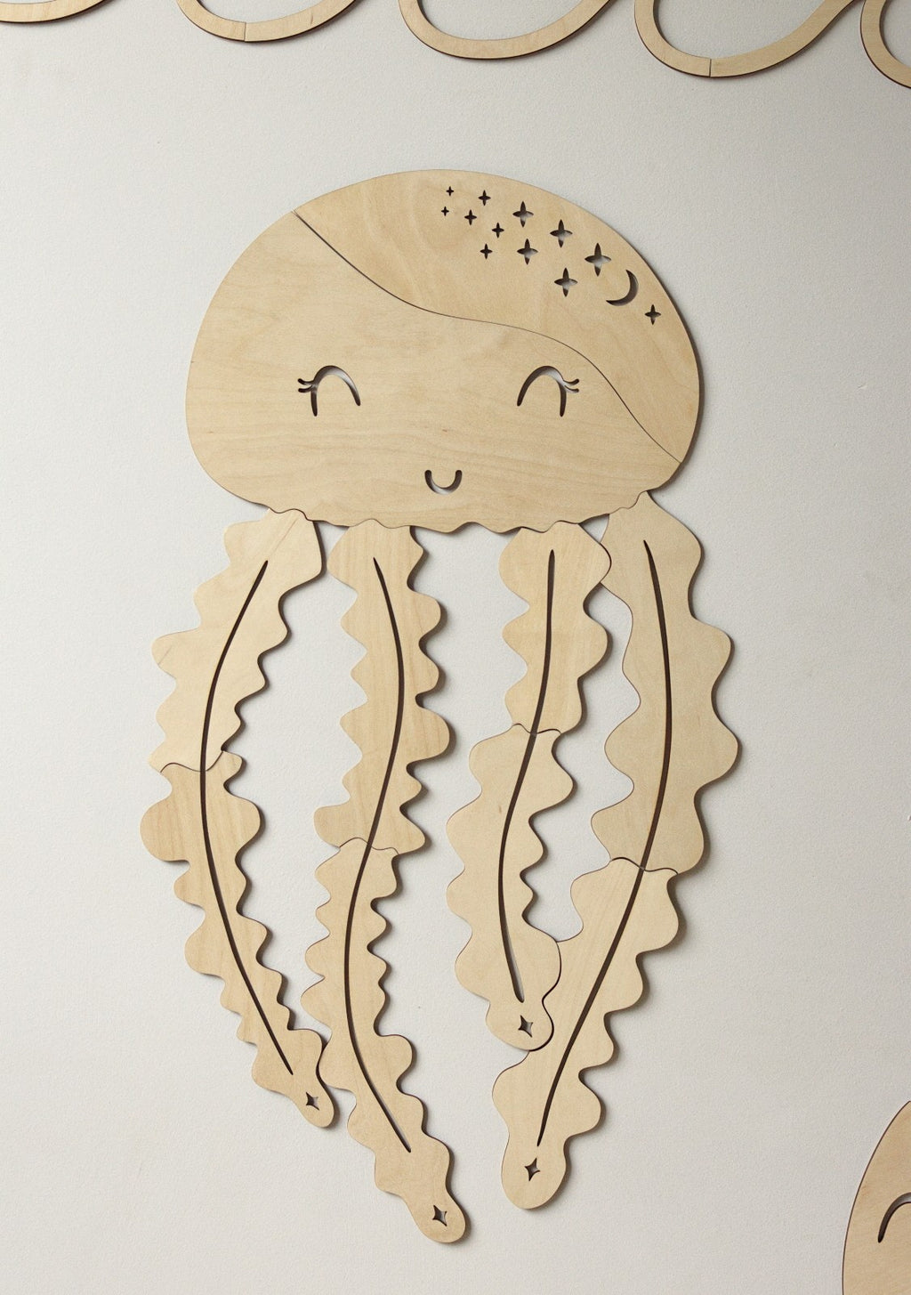 Wanddecoratie kinderkamer – houten kwal – afbeelding 3