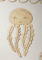Wanddecoratie kinderkamer – houten kwal – afbeelding 3
