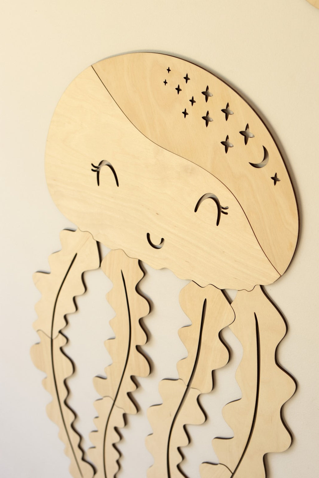Wanddecoratie kinderkamer – houten kwal – afbeelding 4