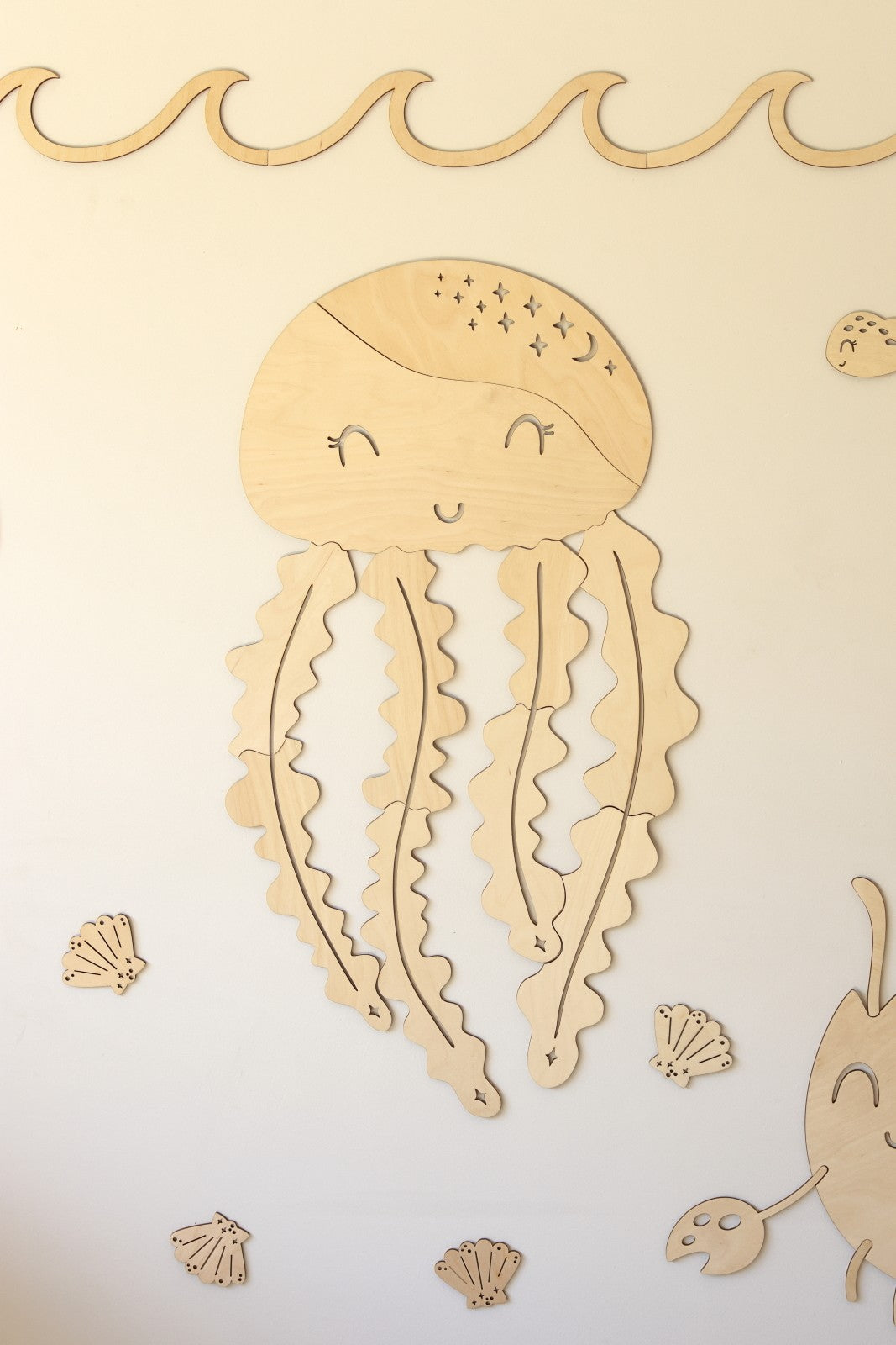 Wanddecoratie kinderkamer – houten kwal – afbeelding 5