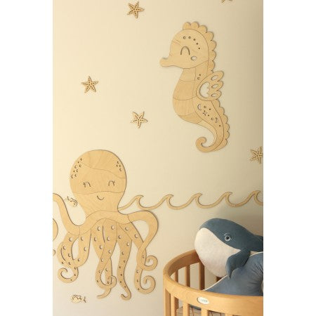 Wanddecoratie kinderkamer – houten octopus – afbeelding 3