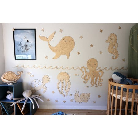 Wanddecoratie kinderkamer – houten octopus – afbeelding 5