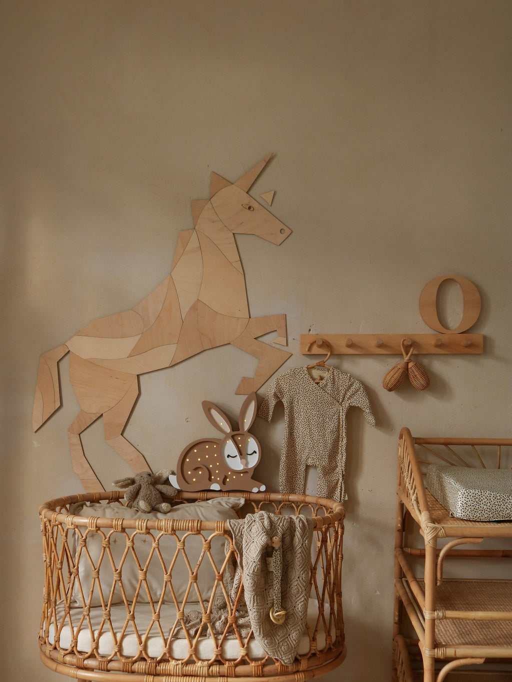 Wanddecoratie kinderkamer – houten paard of eenhoorn – afbeelding 5