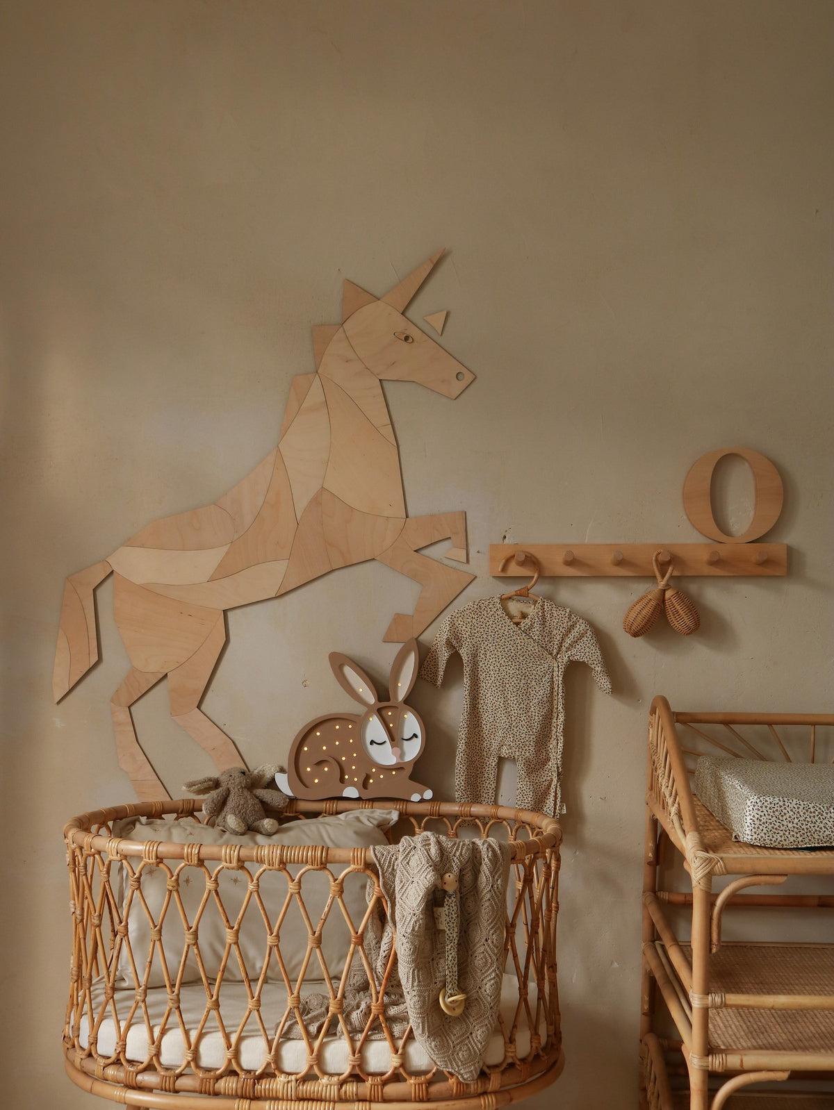 Wanddecoratie kinderkamer – houten paard of eenhoorn – afbeelding 5
