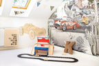 Wanddecoratie kinderkamer – houten retro raceauto – afbeelding 4