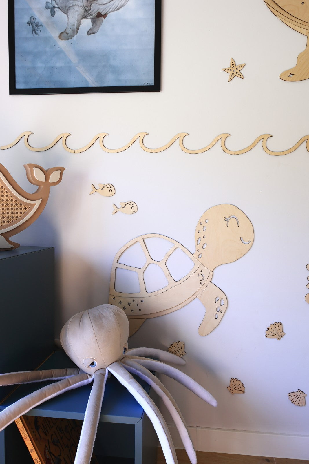 Wanddecoratie kinderkamer – houten schildpad – afbeelding 2