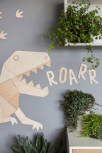 Wanddecoratie kinderkamer – houten tekstbord Make Some Noise ROARR – afbeelding 5