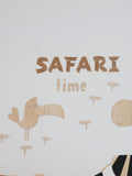 Wanddecoratie kinderkamer – houten tekstbord Safari Time