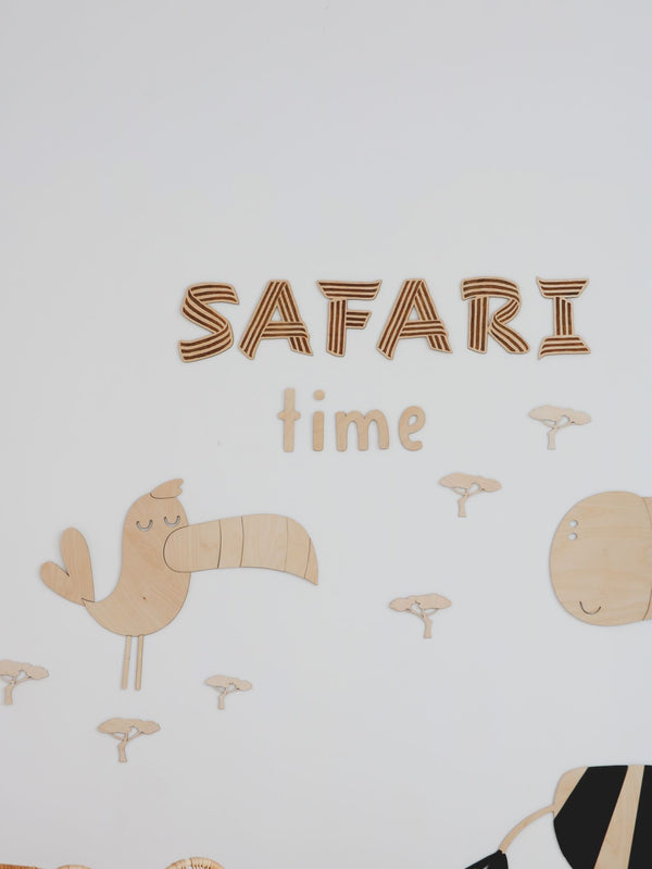 Wandbord Safari Time