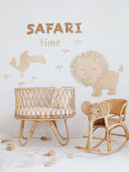 Wanddecoratie kinderkamer – houten tekstbord Safari Time – afbeelding 5