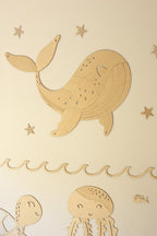 Wanddecoratie kinderkamer – houten walvis – afbeelding 3
