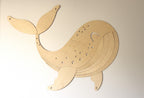 Wanddecoratie kinderkamer – houten walvis – afbeelding 4