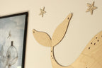 Wanddecoratie kinderkamer – houten walvis – afbeelding 5