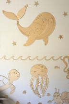 Wanddecoratie kinderkamer – houten walvis – afbeelding 7