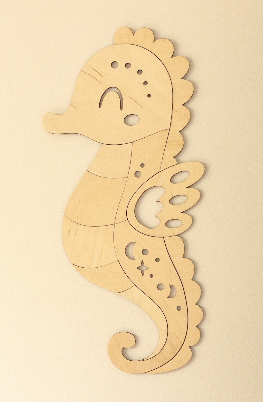 Wanddecoratie kinderkamer – houten zeepaardje – afbeelding 5