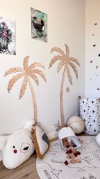 Wanddecoratie kinderkamer – set van 2 houten palmbomen – afbeelding 6