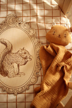 Wanddecoratie kinderkamer – set van 4 houten bosdieren in retrolijst – afbeelding 8