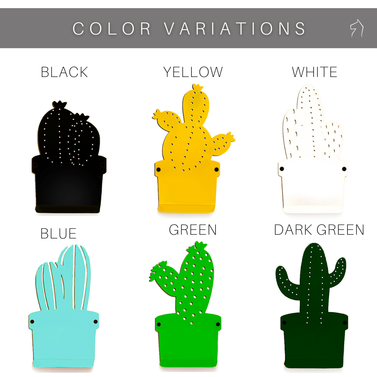 Wandhaken kinderkamer – metalen cactushaken set van 6 – afbeelding 4
