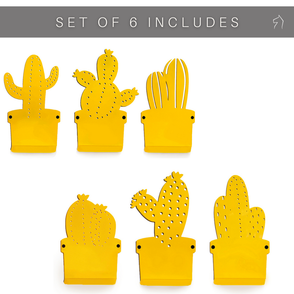 Wandhaken kinderkamer – metalen cactushaken set van 6 – afbeelding 5