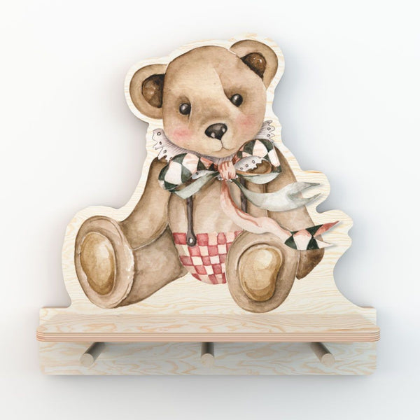 Mini Wandplank Teddybeer