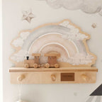 Wandplank kinderkamer – mini wandplank blauwe regenboog