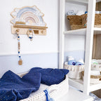 Wandplank kinderkamer – mini wandplank blauwe regenboog – afbeelding 2