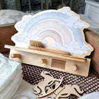 Wandplank kinderkamer – mini wandplank blauwe regenboog – afbeelding 3