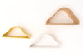 Wandplank wolk set van 3 wit geel naturel