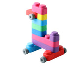 Zachte bouwblokken baby met wielen – 14 stuks – afbeelding 10