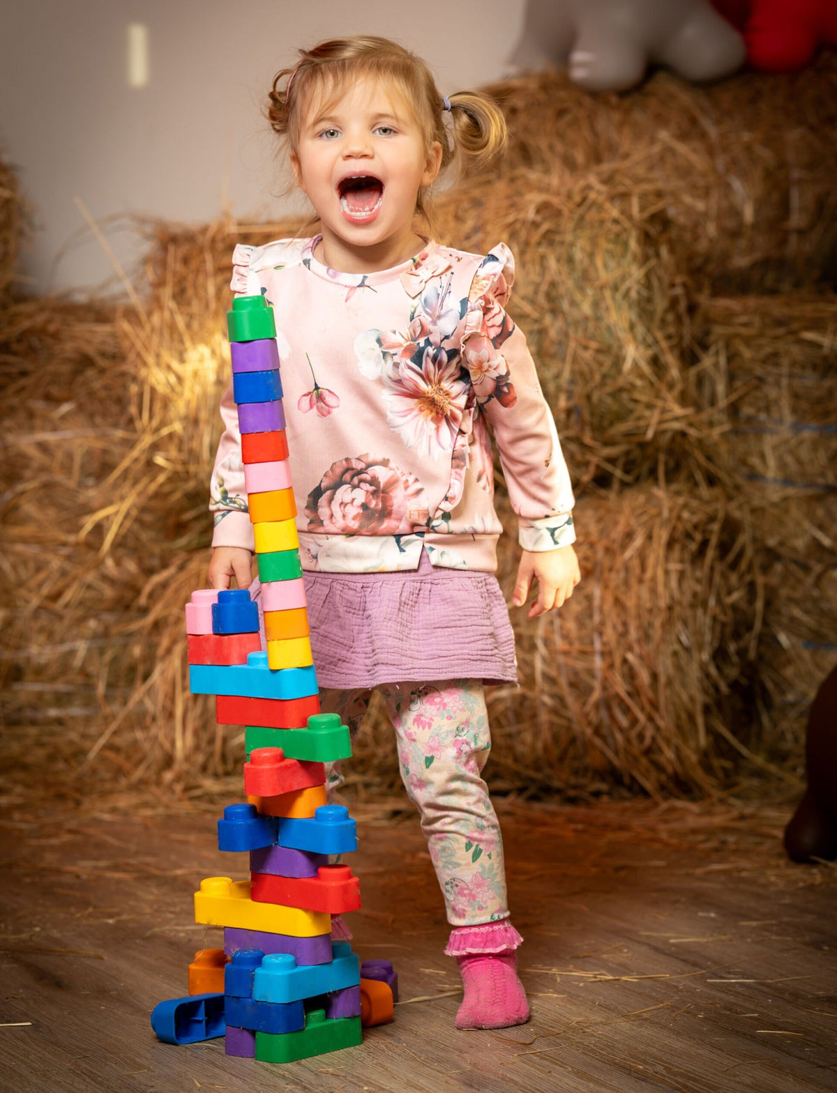 Zachte bouwblokken baby met wielen – 14 stuks – afbeelding 2