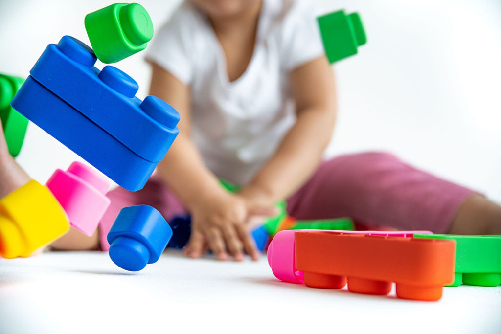 Zachte bouwblokken baby met wielen – 14 stuks – afbeelding 6