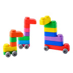 Zachte bouwblokken baby met wielen – 21 stuks – afbeelding 10