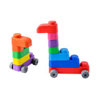 Zachte bouwblokken baby met wielen – 33 stuks – afbeelding 9