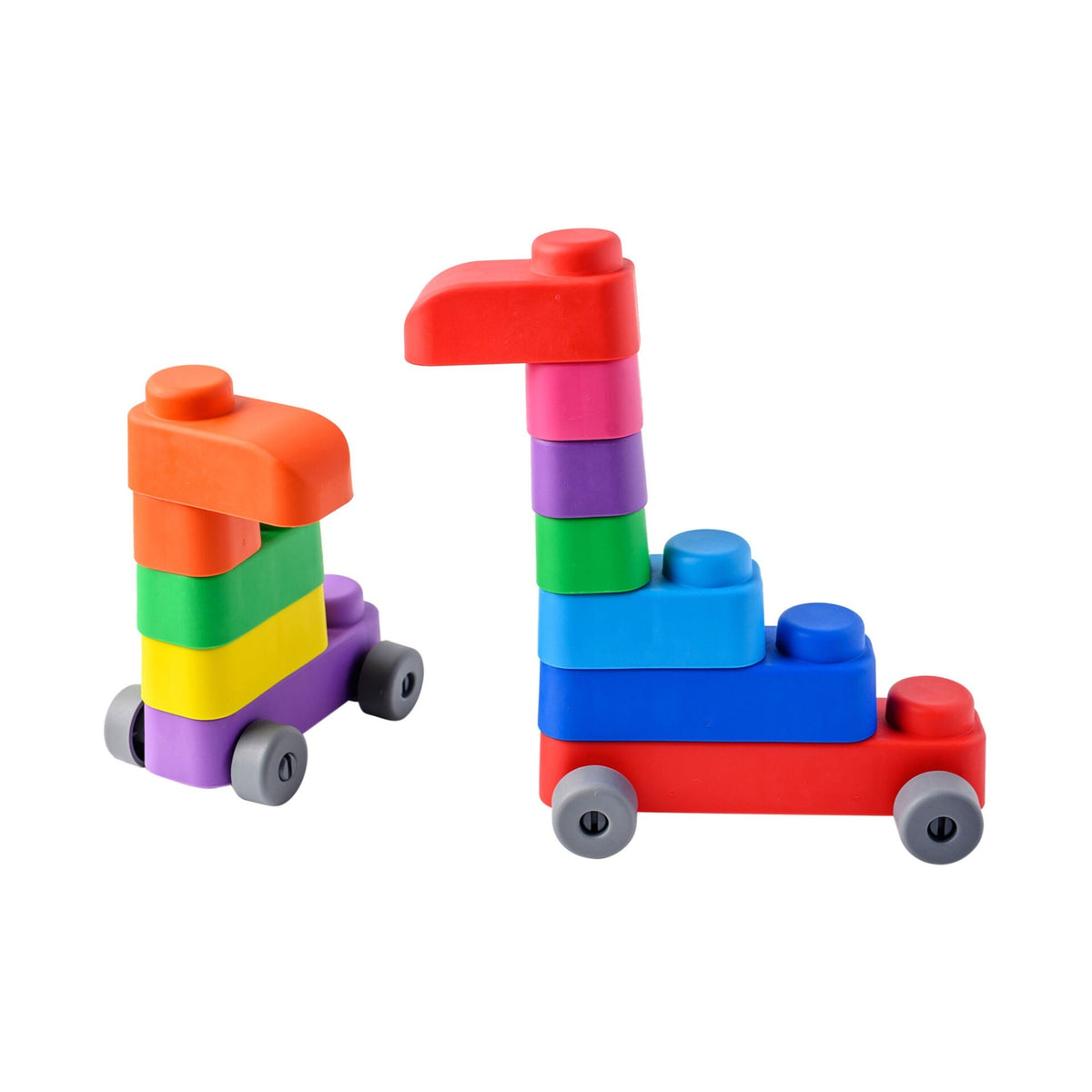 Zachte bouwblokken baby met wielen – 33 stuks – afbeelding 9
